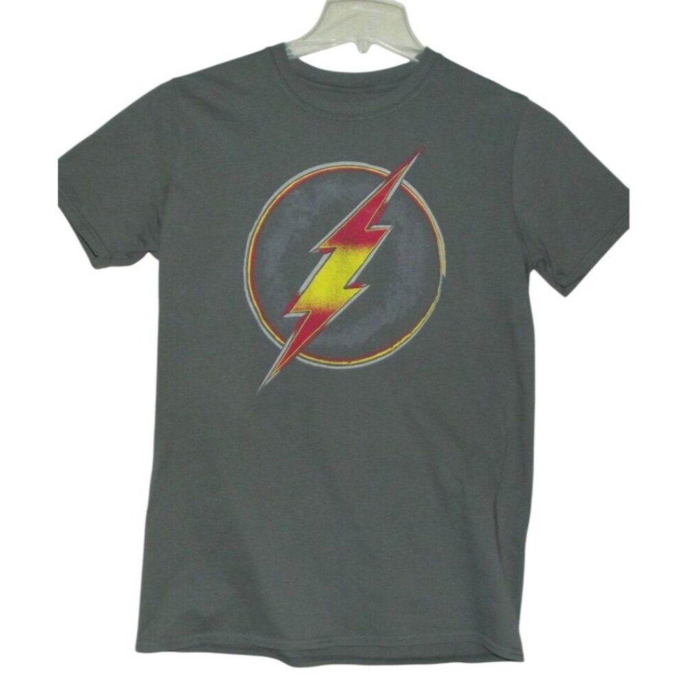 The Flash T-Shirt Mens Size Medium (38/40) Gray short sleeve logo DC Comics